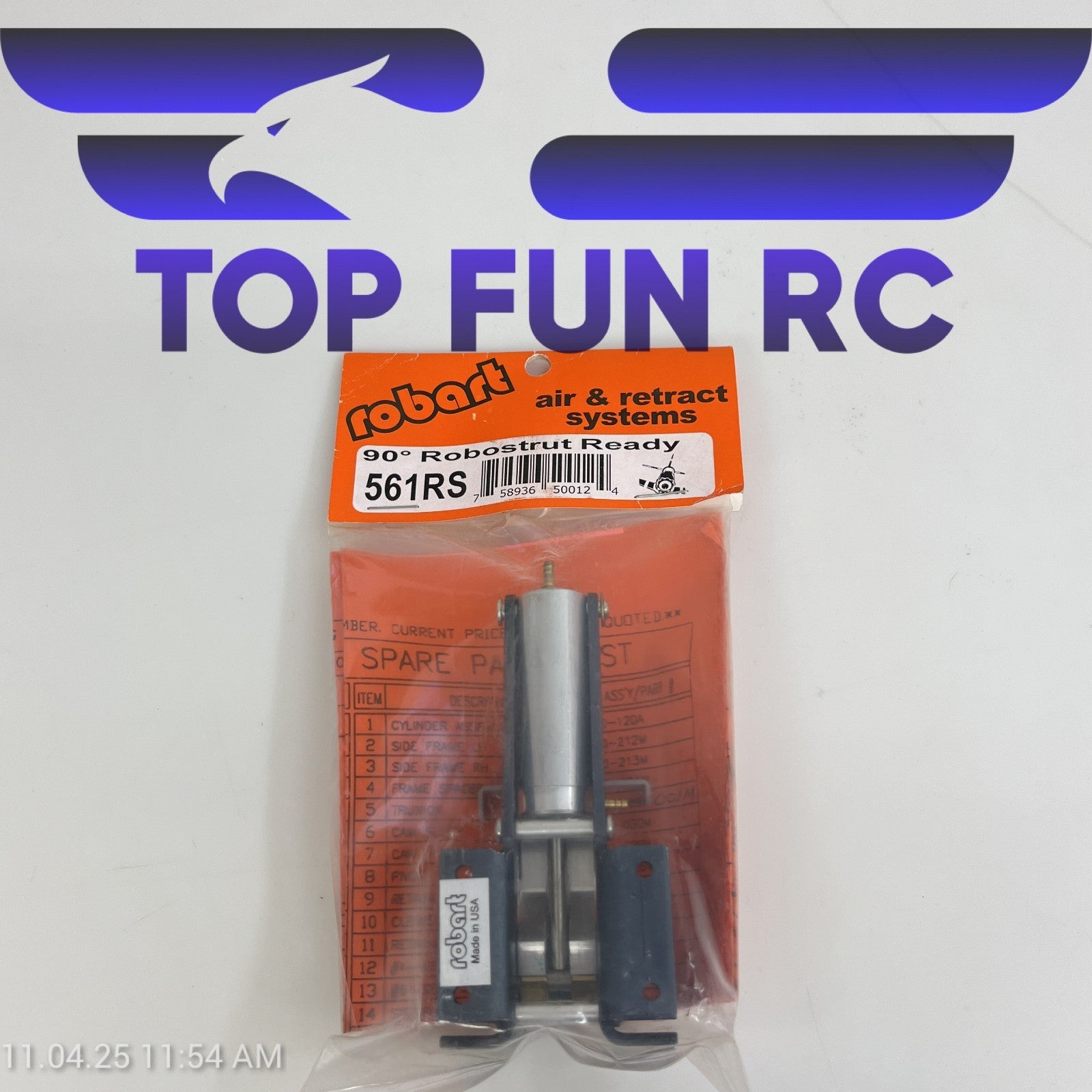 ROBART 561RS 90° RETRACTS ROBOSTRUT READY UNIVERSAL FIT FOR PLANE UP TO 32 LBS