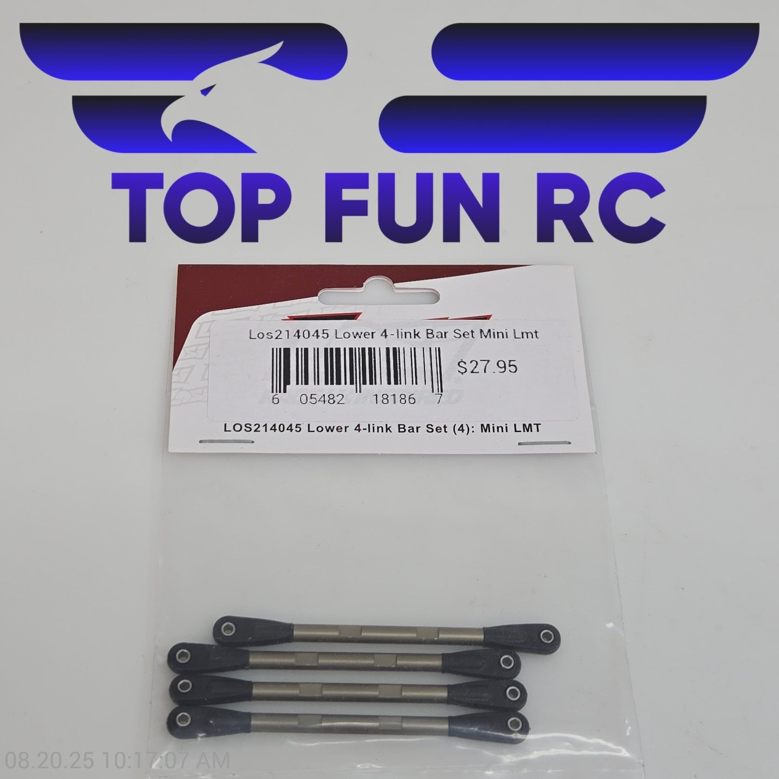 Losi LOS214045 Lower 4-Link Bar Set (4) For Mini LMT