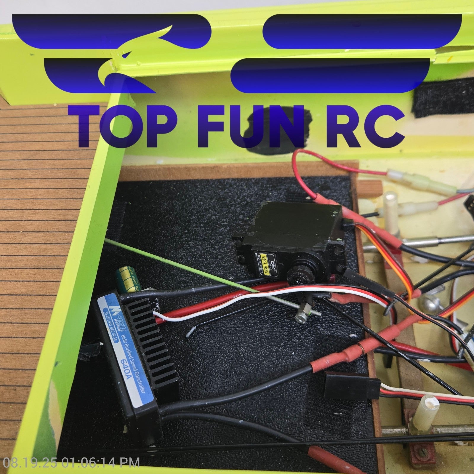 Custom RC Boat 1/30 Scale w/ Electronics & Motors