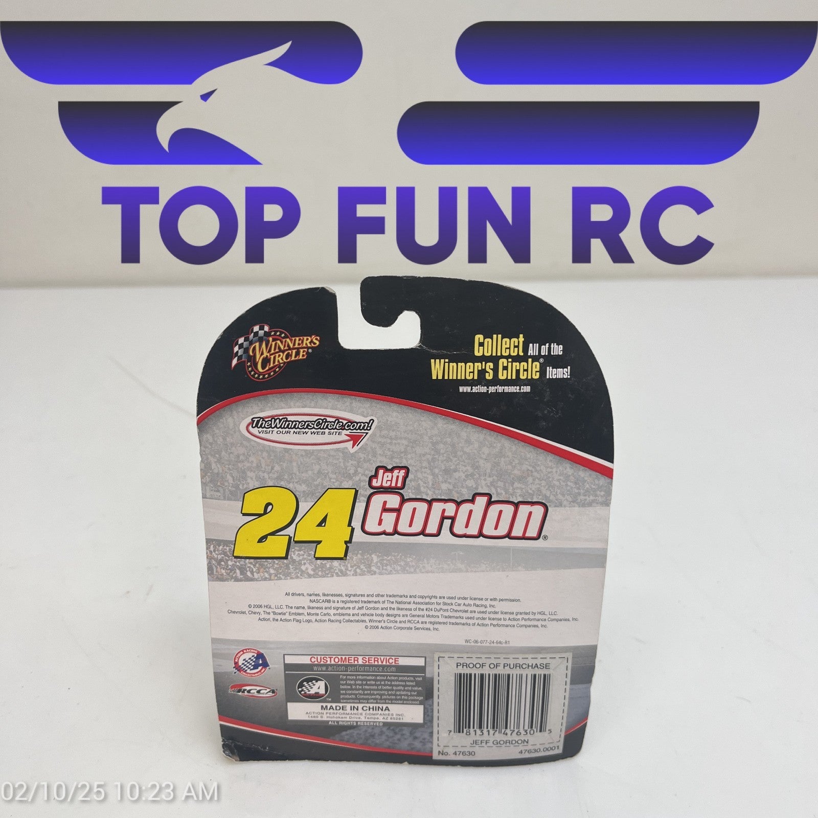 Winners Circle Jeff Gordon #24 Dupont Hood Magnet Diecast