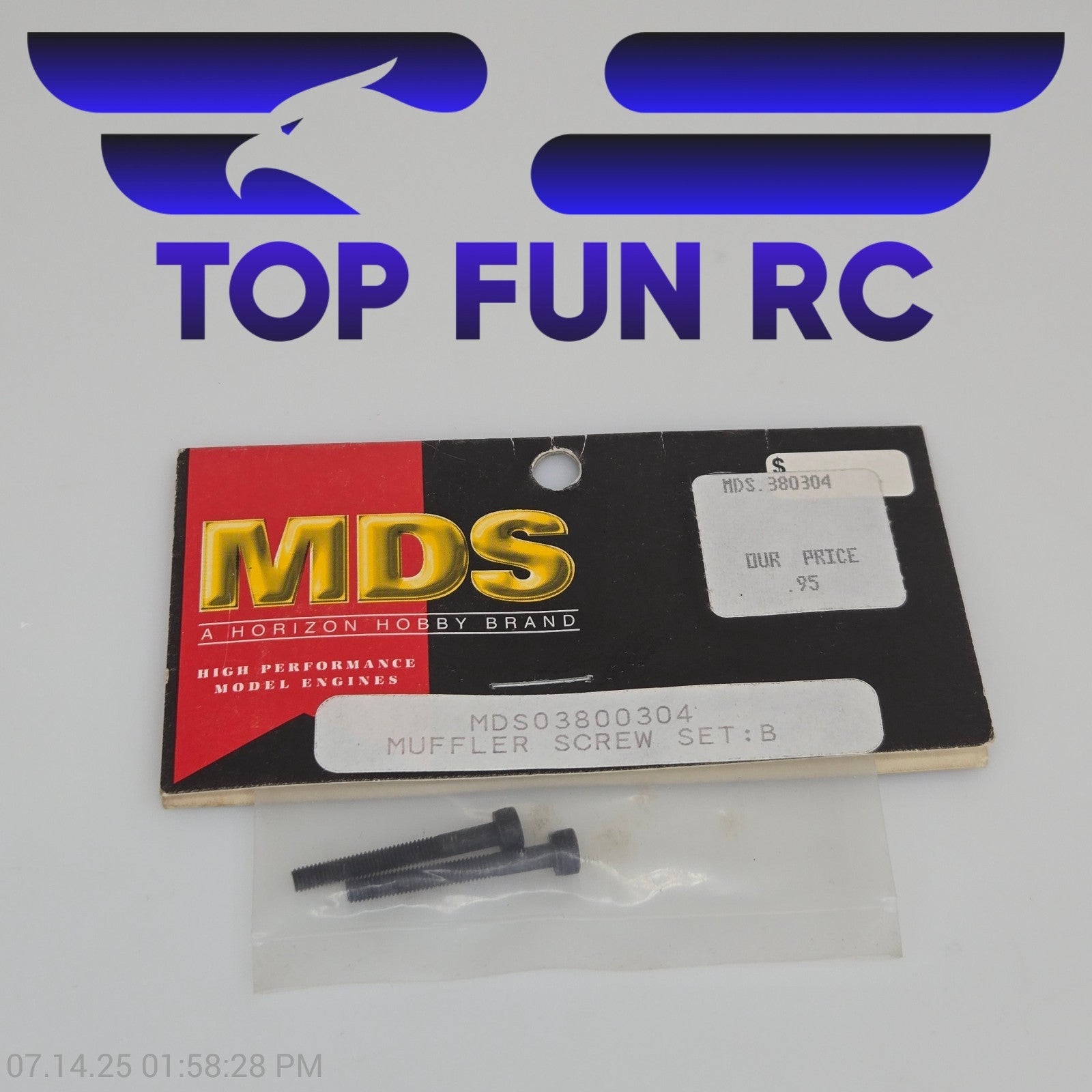 MDS MDS03800304 Muffler Screw Set For Nitro Engine B