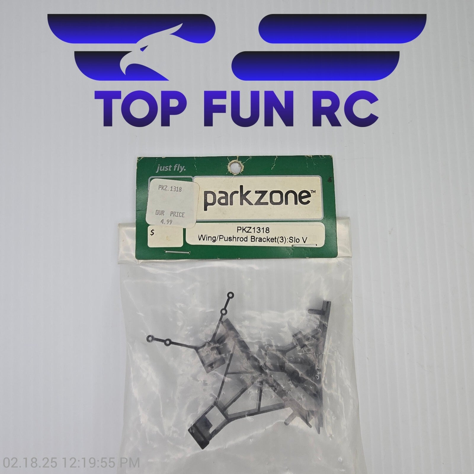 Parkzone PKZ1318 Wing / Pushrod Bracket 3pc For Slo V