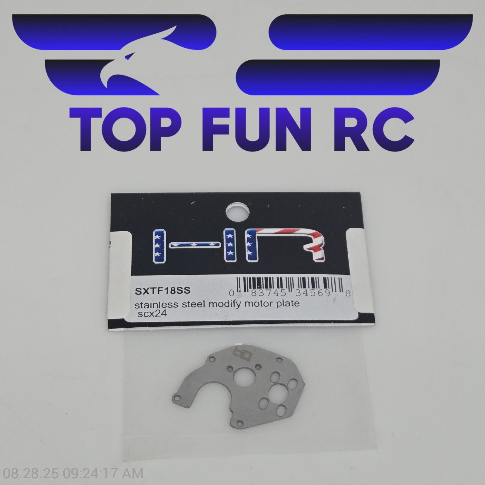 Hot Racing SXTF18SS Stainless Steel Modify Motor Plate For Axial SCX24