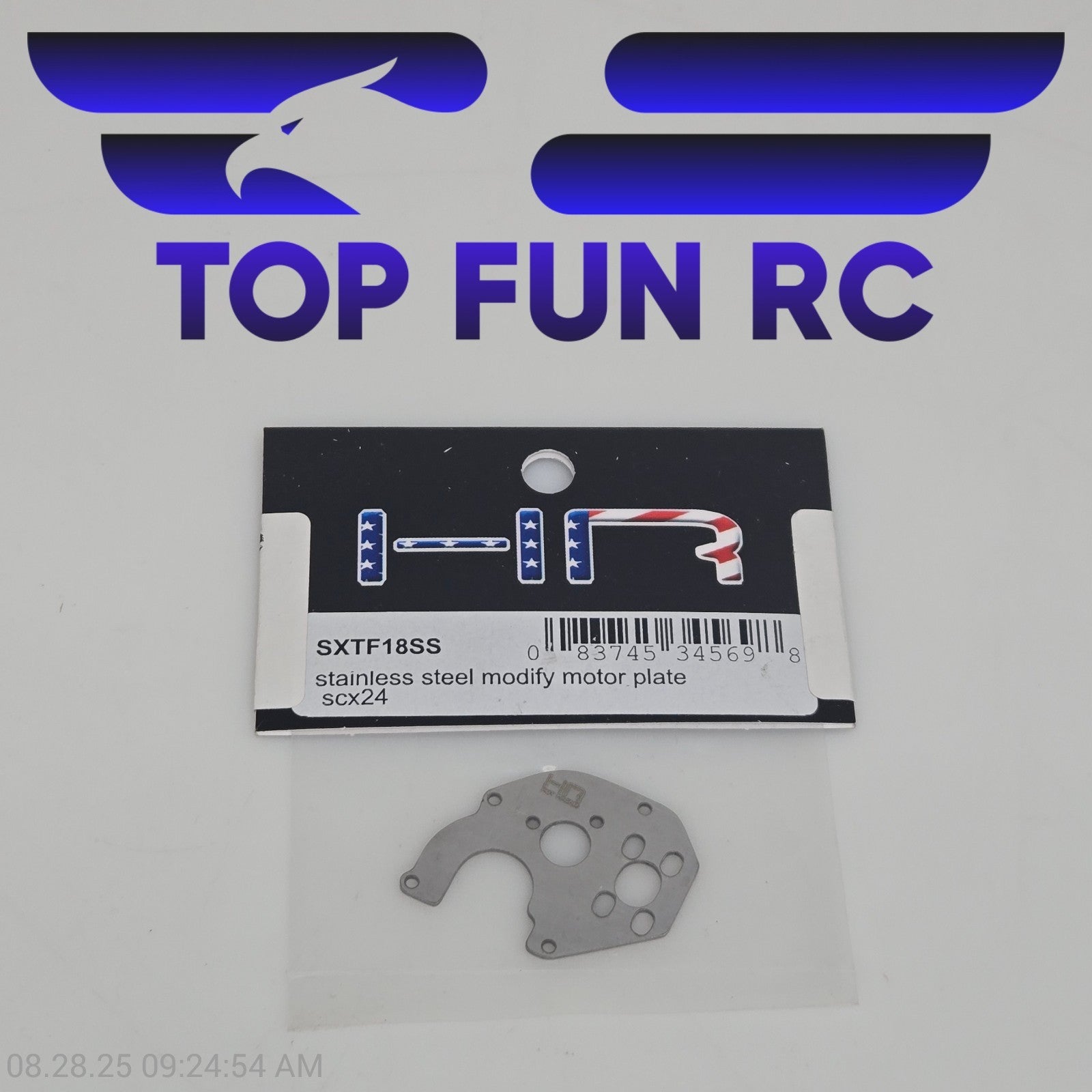 Hot Racing SXTF18SS Stainless Steel Modify Motor Plate For Axial SCX24