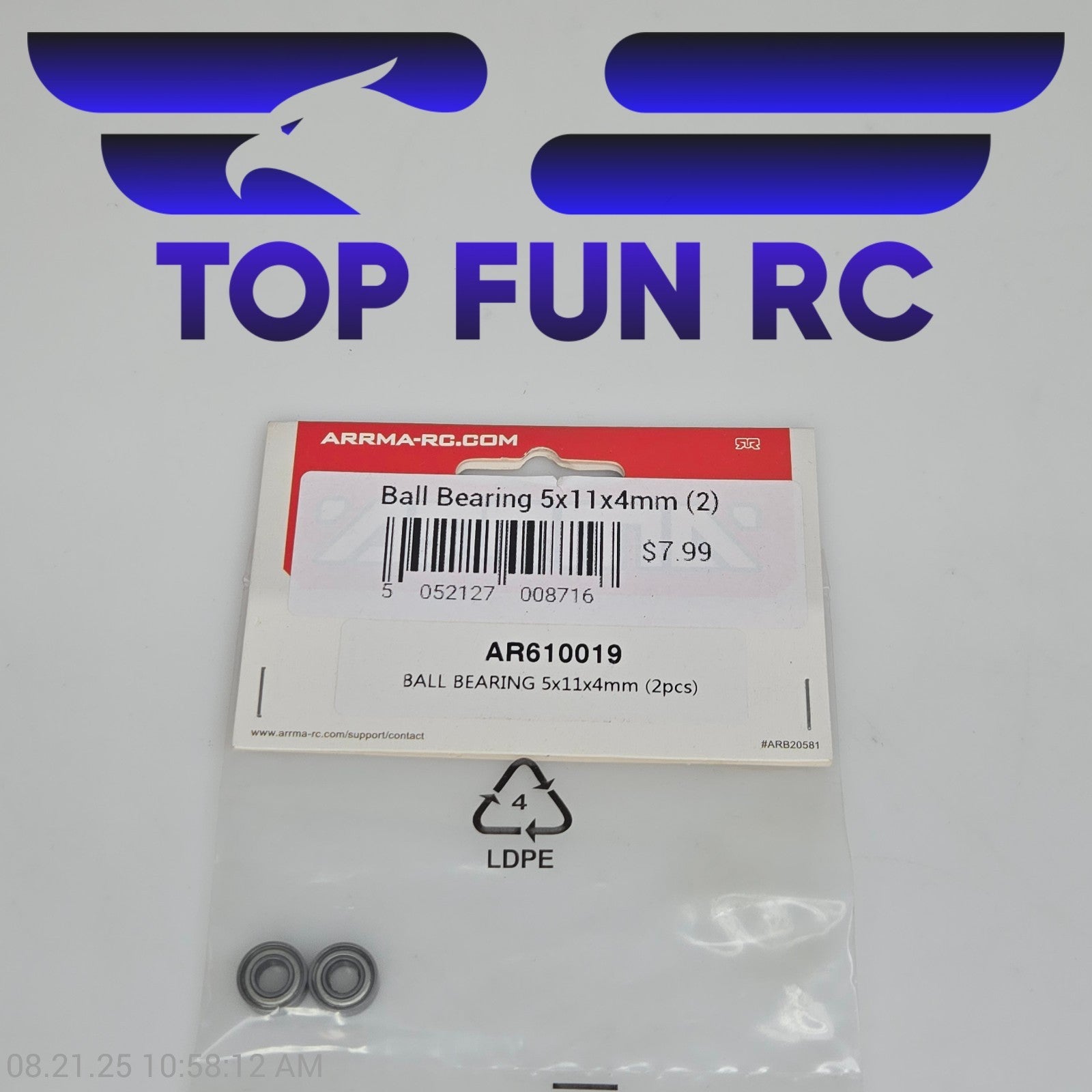 Arrma AR610019 Ball Bearing 5x11x4mm (2pcs)