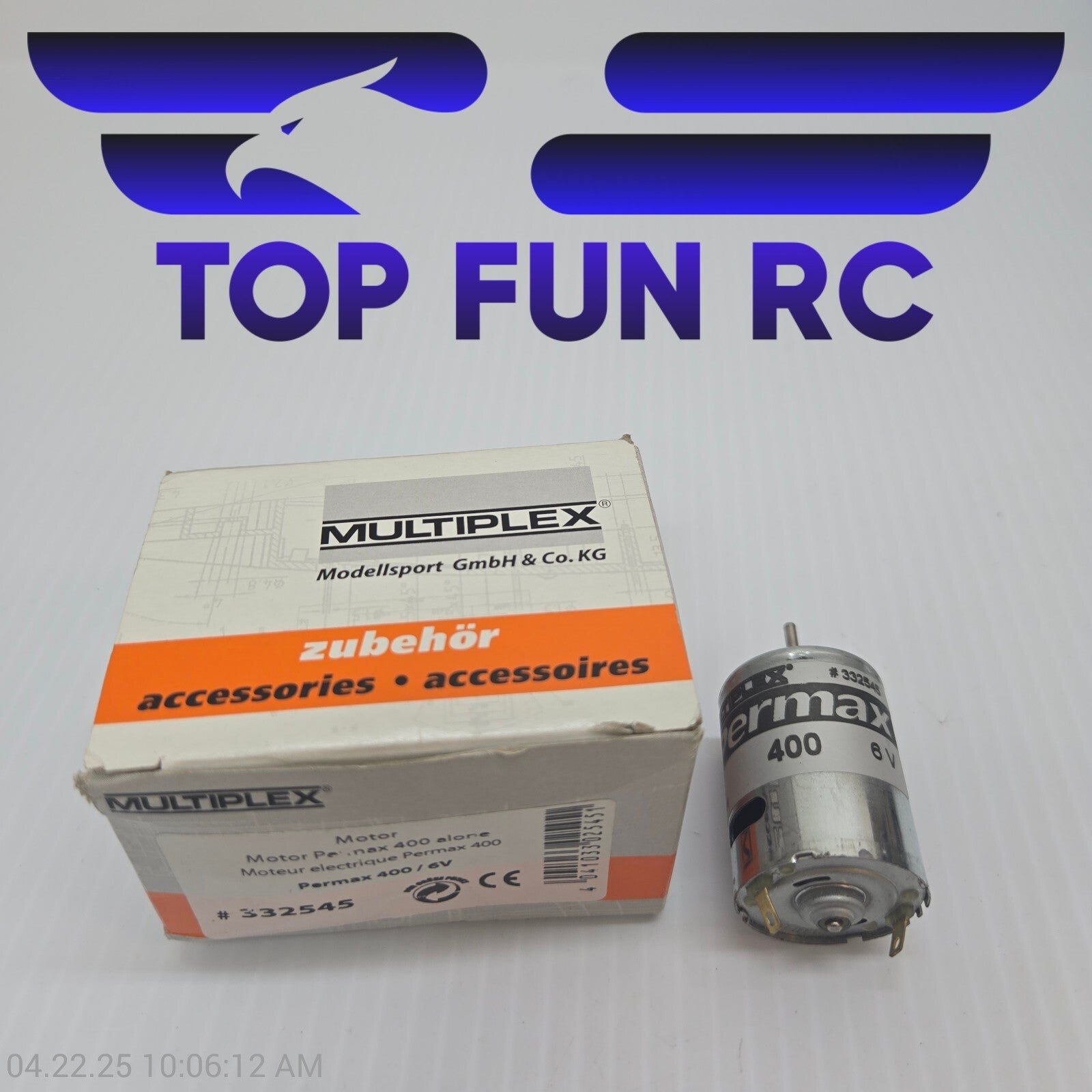 Multiplex Permax 400 6v E-Motor For RC Airplanes