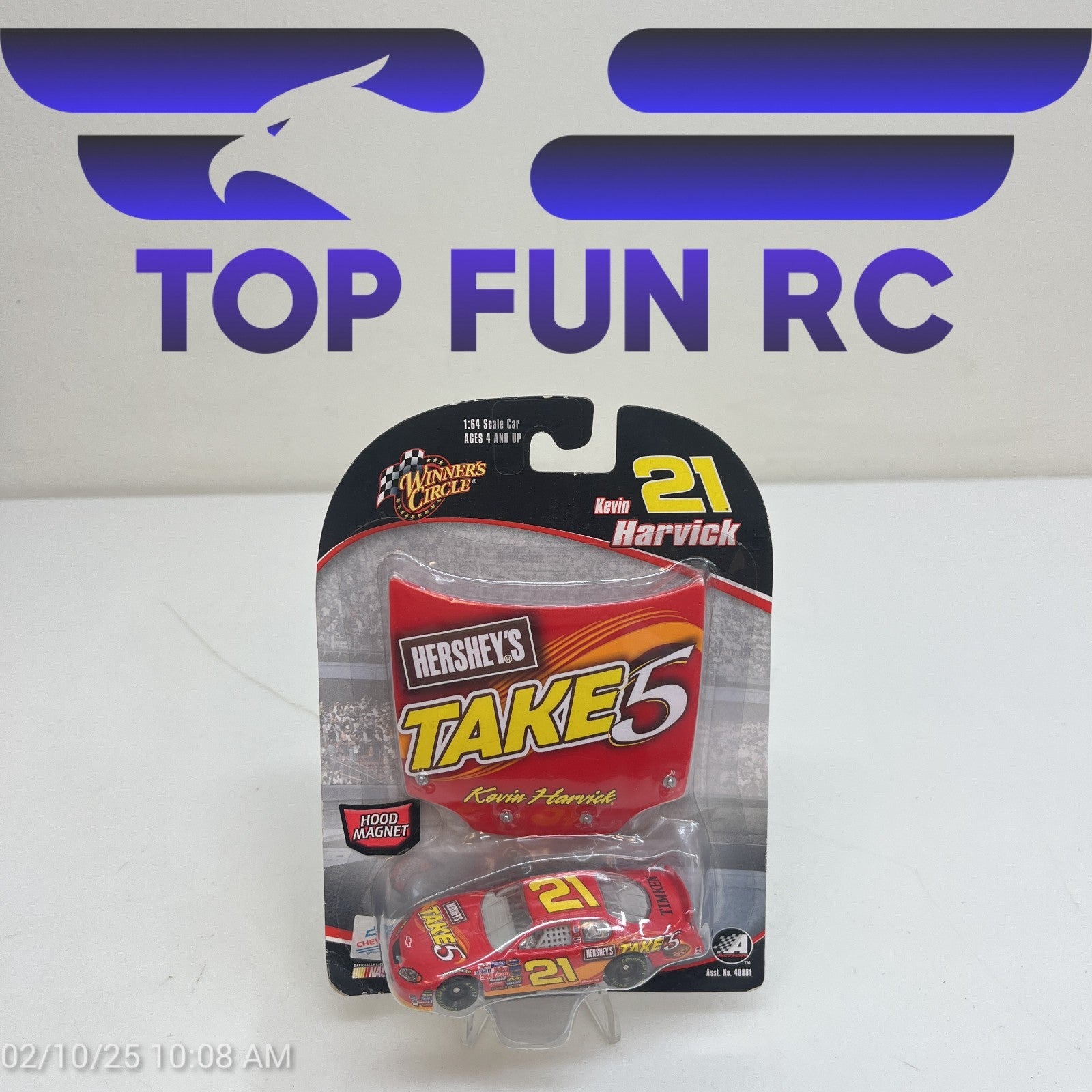 Winners Circle Kevin Harvick #21 Hershey's Take 5 Hood Magnet Diecast