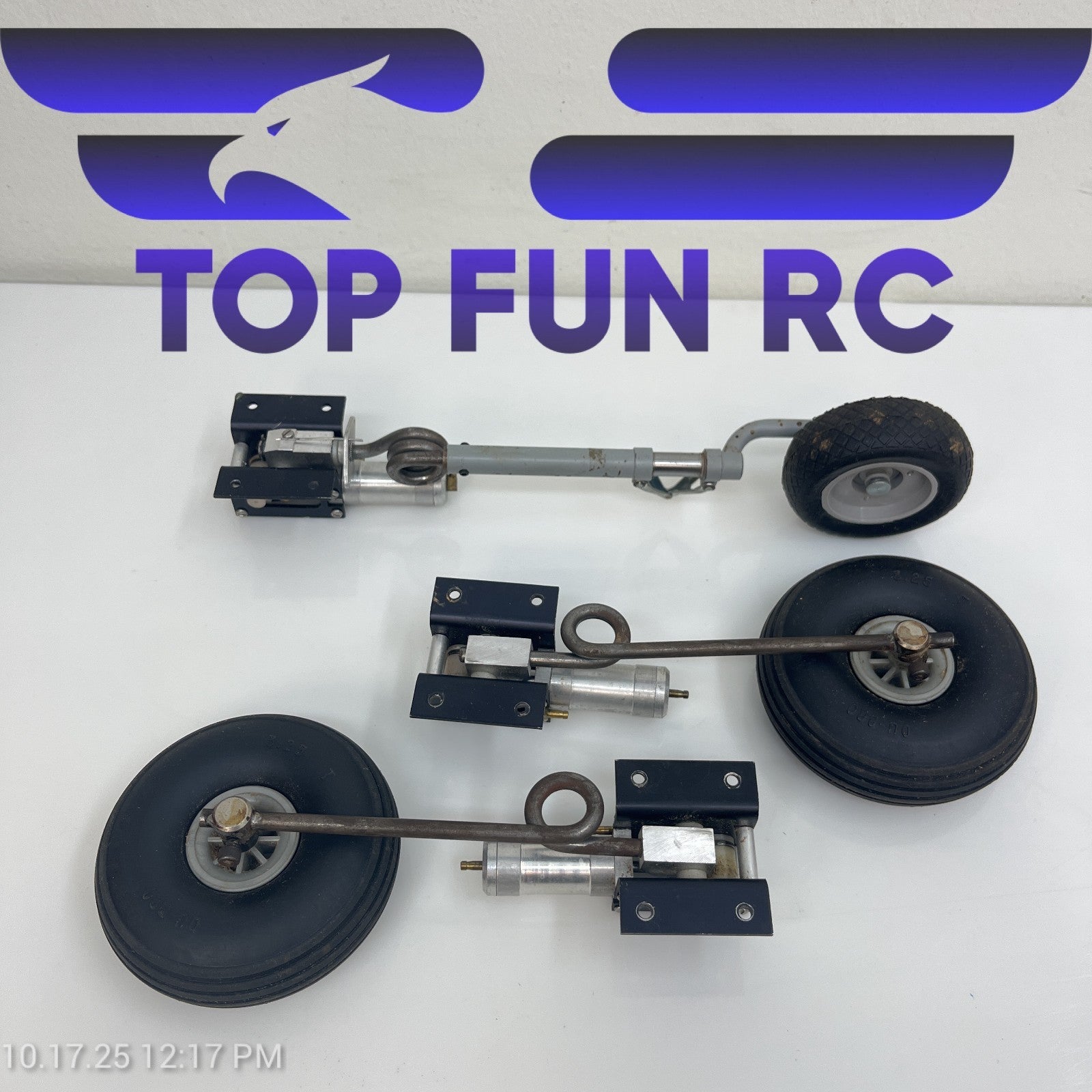 RC Pneumatic Tricycle Gear 5" Main, 6" Nose