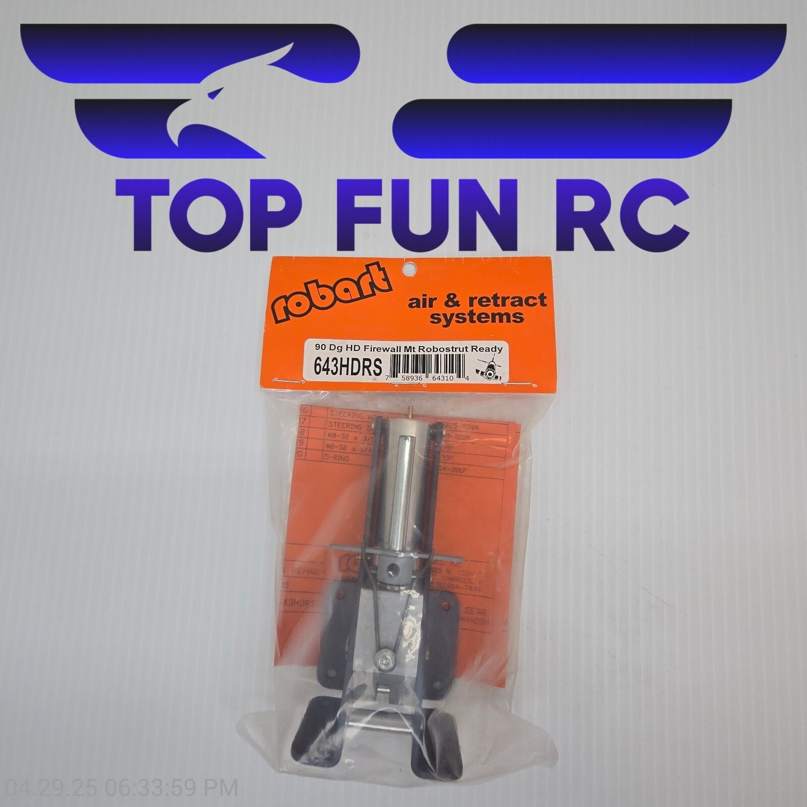 Robart RC 643HDRS-90 Degree HD Firewall Mt Robostrut Ready