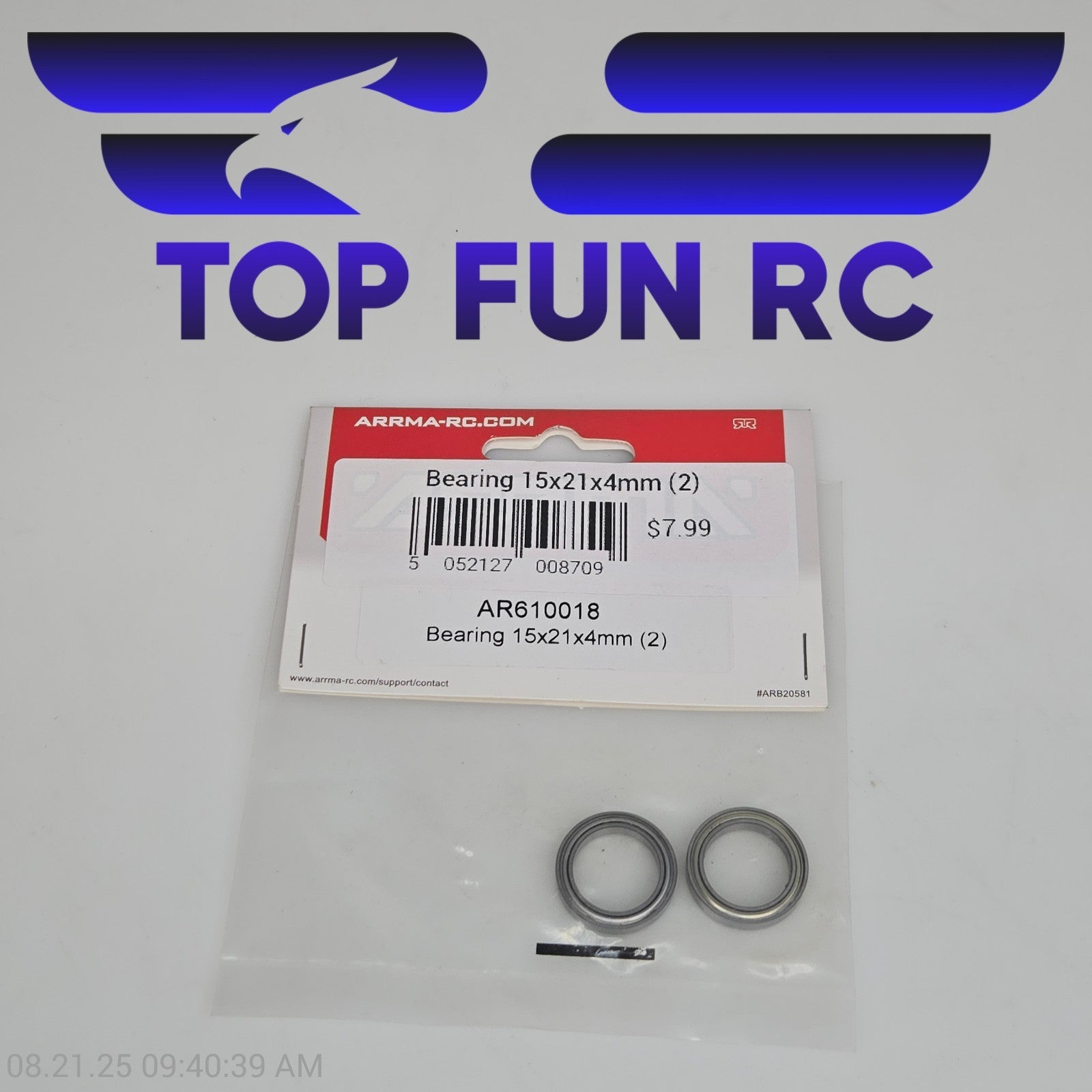 Arrma AR610018 Bearing 15x21x4mm (2)