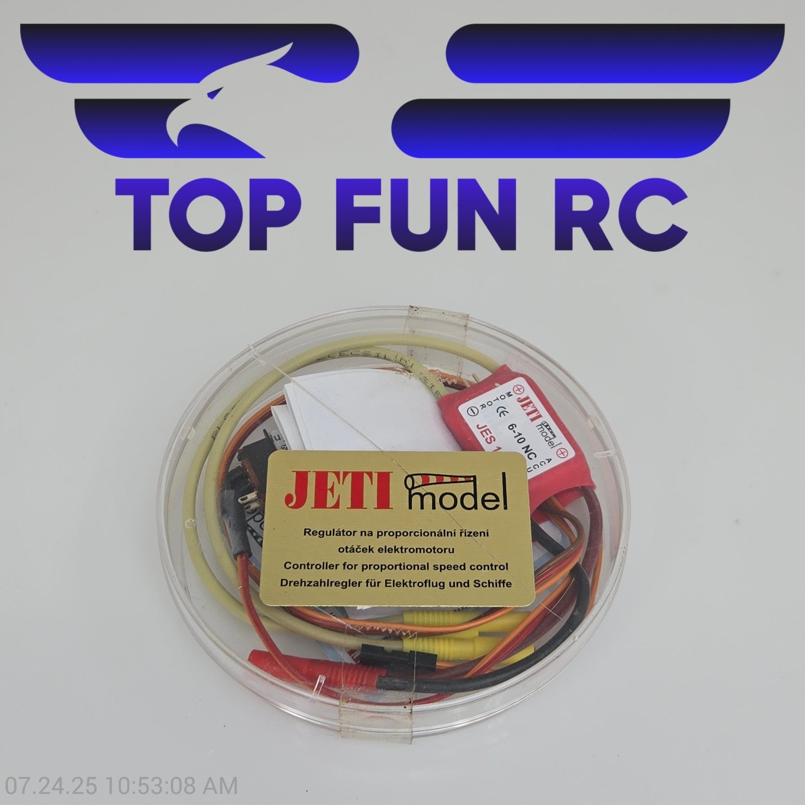 Jeti Model 6-10NC Controller For Motors 300 Size Or Smaller JES 10