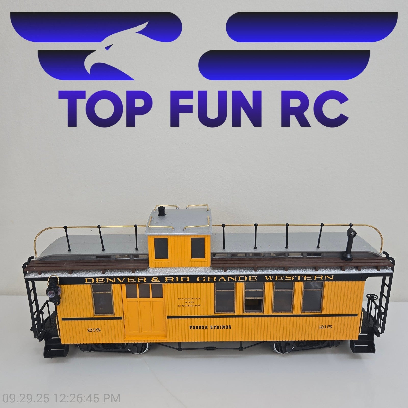LGB G-Gauge 40755 D&RGW #215 Pagosa Springs Cupola Baggage & Express