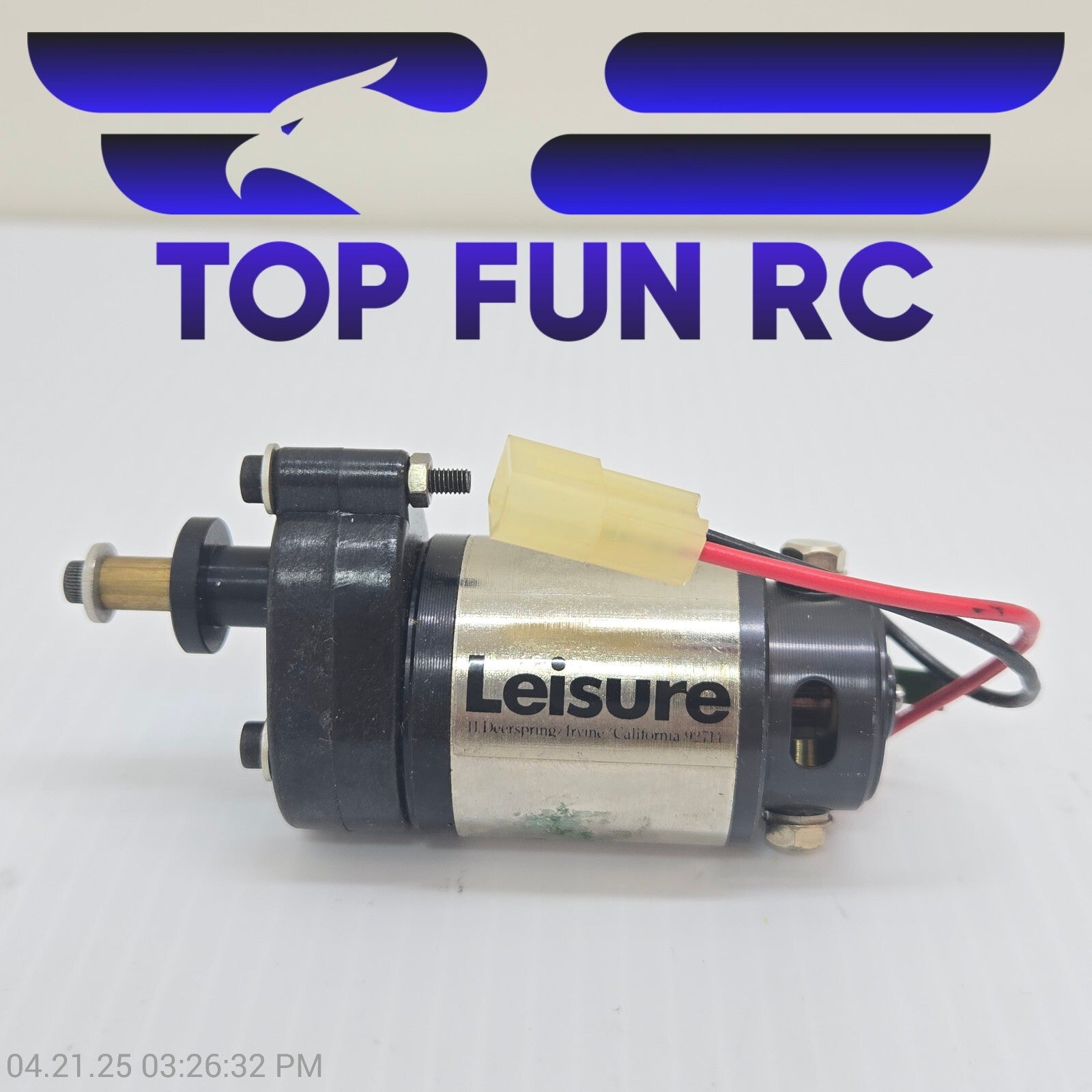 Leisure RC Flight Systems 6003A LT-50 Gear Motor (Competition 2.5:1)