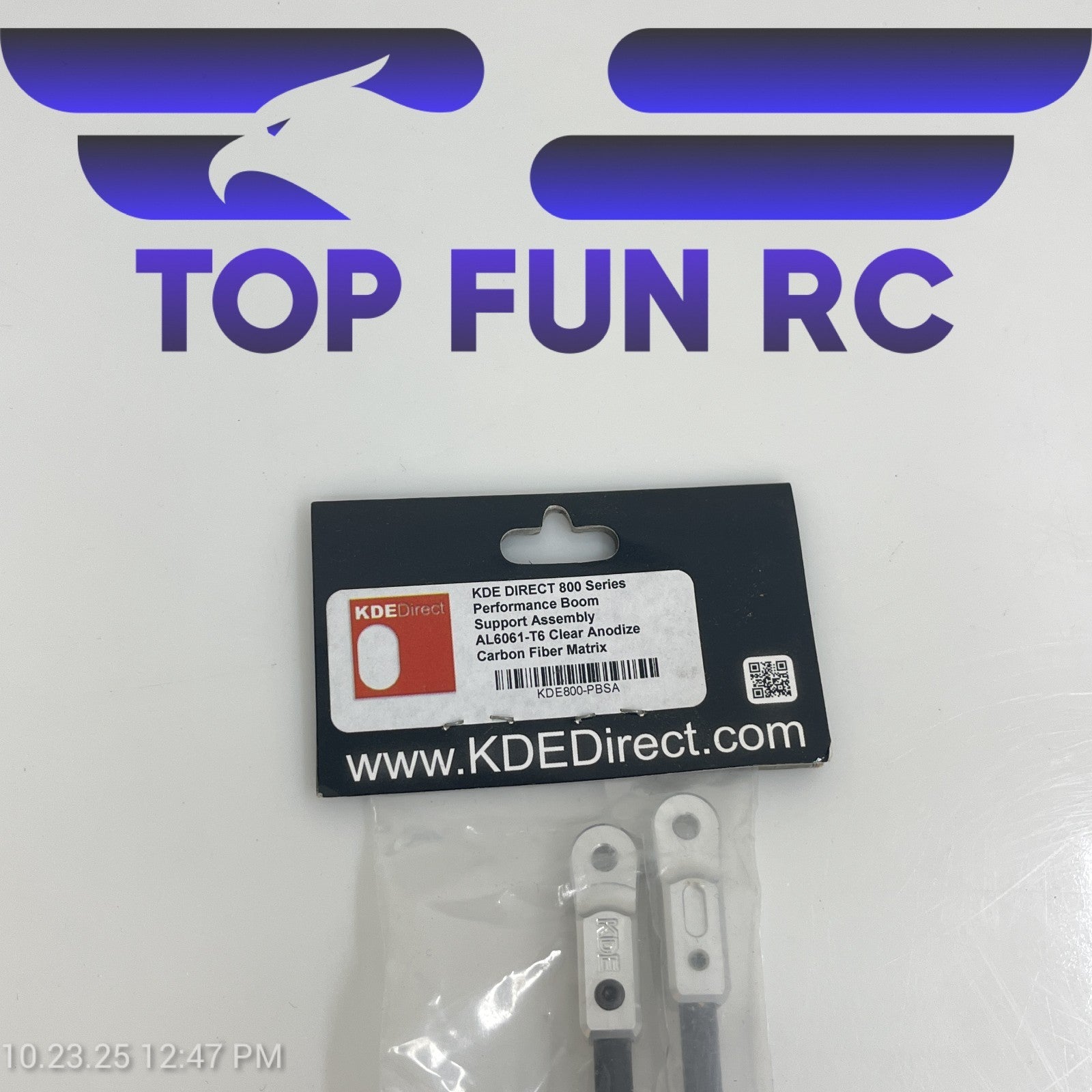 KDE Direct AL6061-T6 Clear Anodize Carbon Fiber Performance Boom For 800 Series