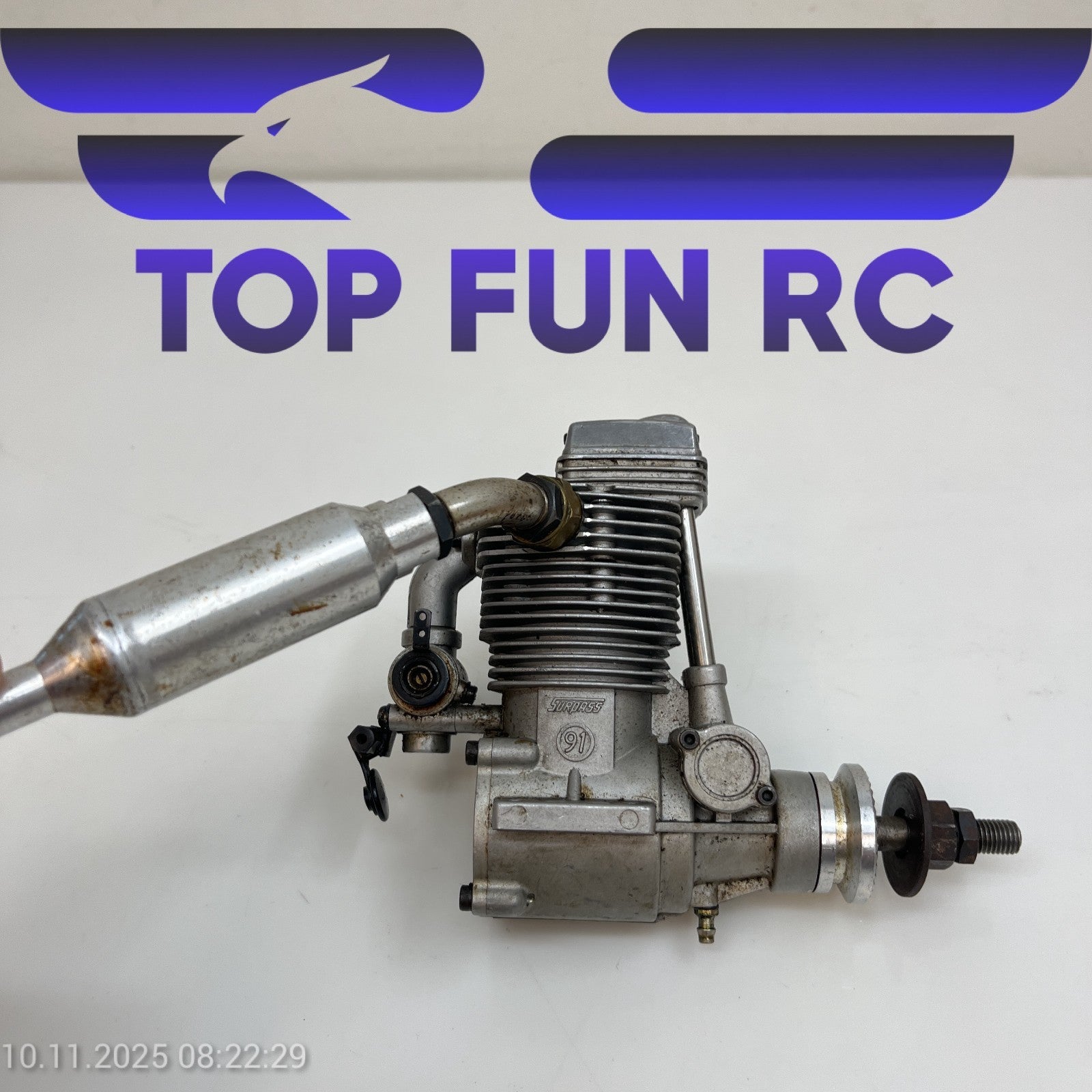 OS FS SERIES 91 4-STROKE SURPASS RC AIRPLANE ENGINE W/ MUFFLER