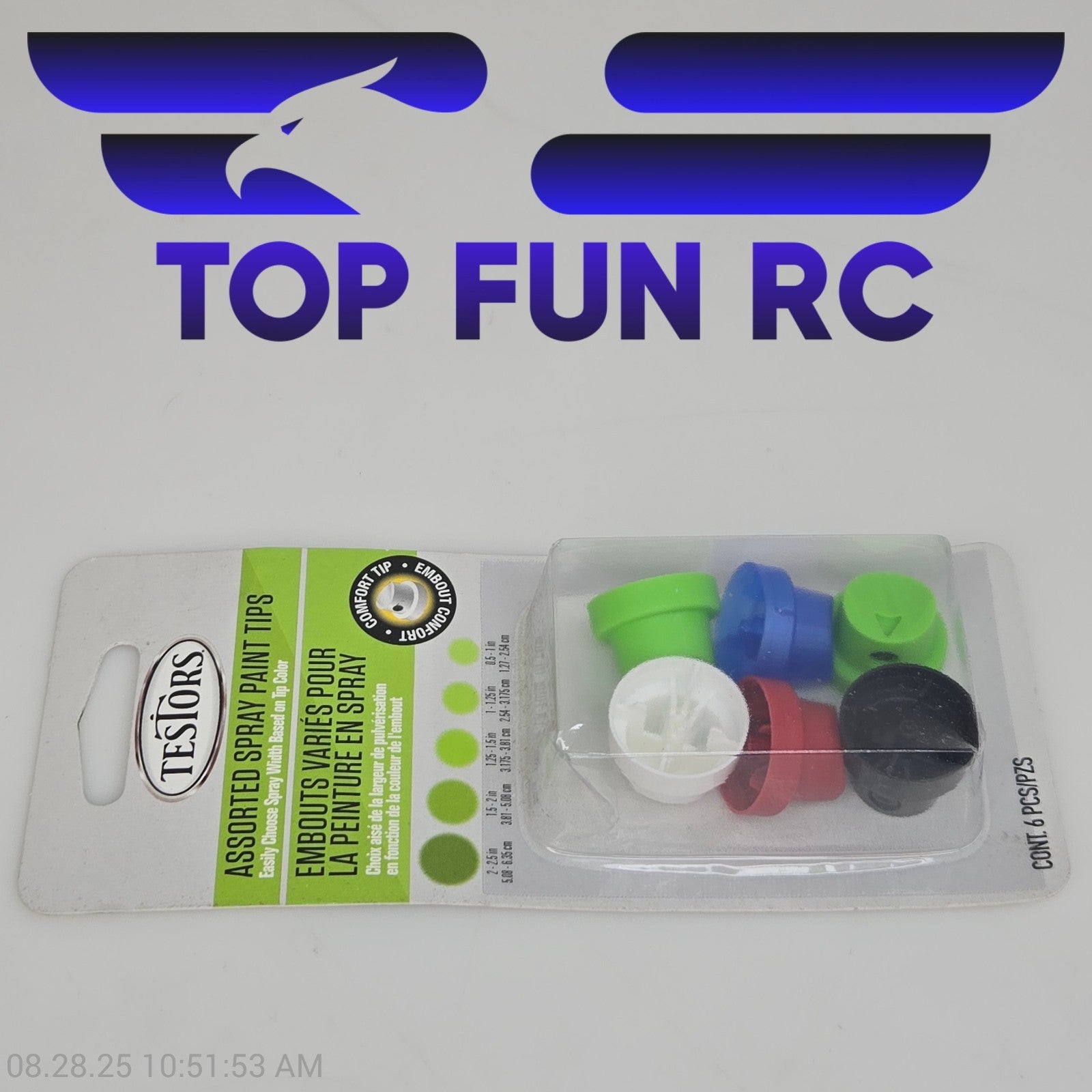 Testors Assorted Spray Paint Tips (6pcs)