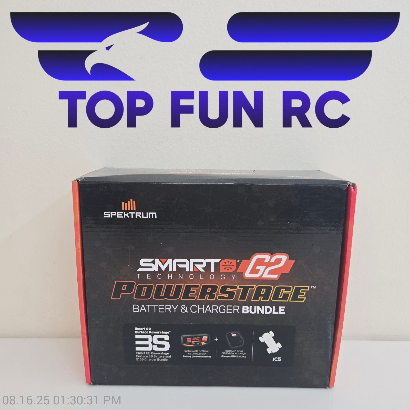 Spektrum Smart Powerstage 3S Surface Bundle: G2 5000mAh 3S LiPo IC5 & S155 Charg