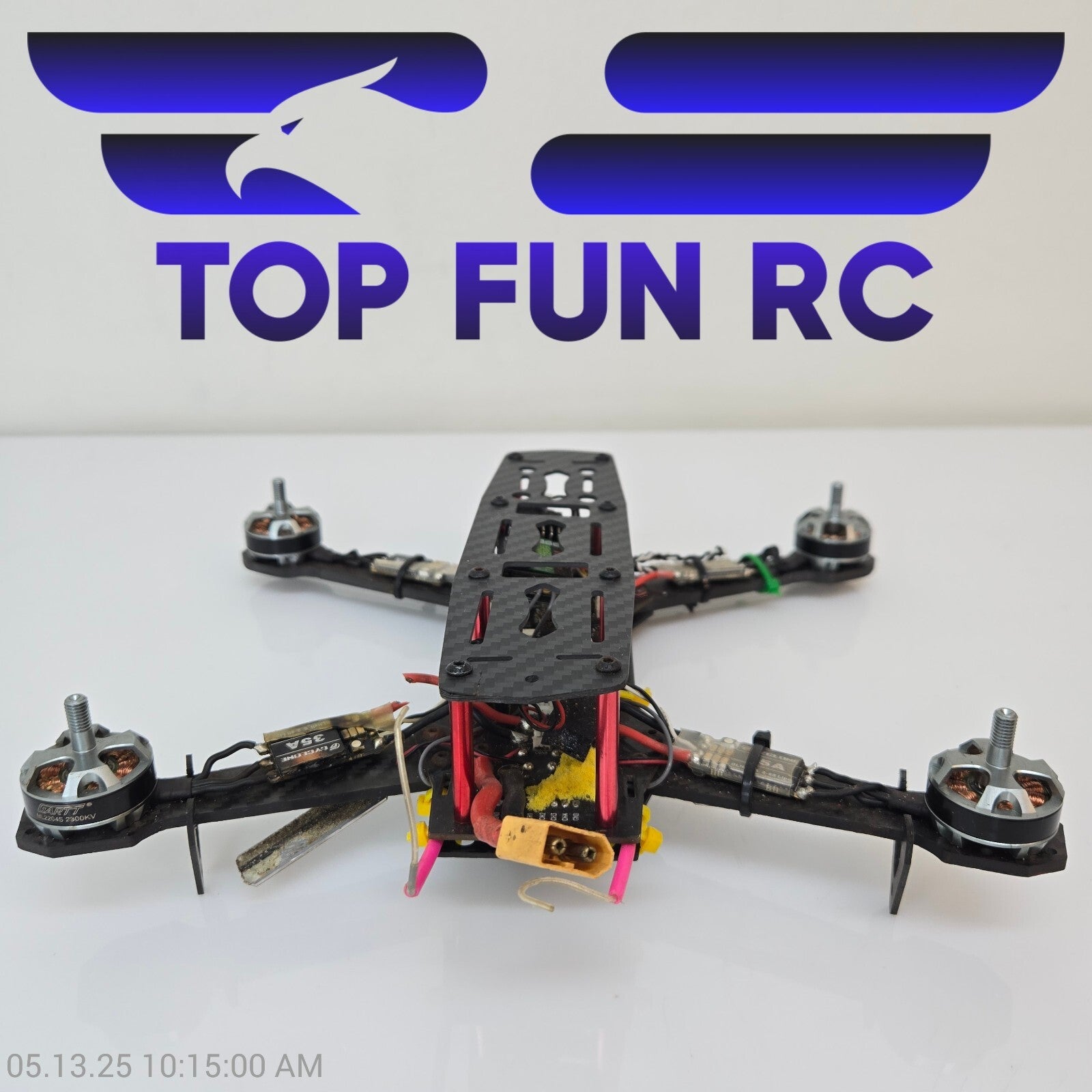 Veerobot Racing RC Quadcopter Frame w/ Motors & ESC's, 250mm Carbon Fiber