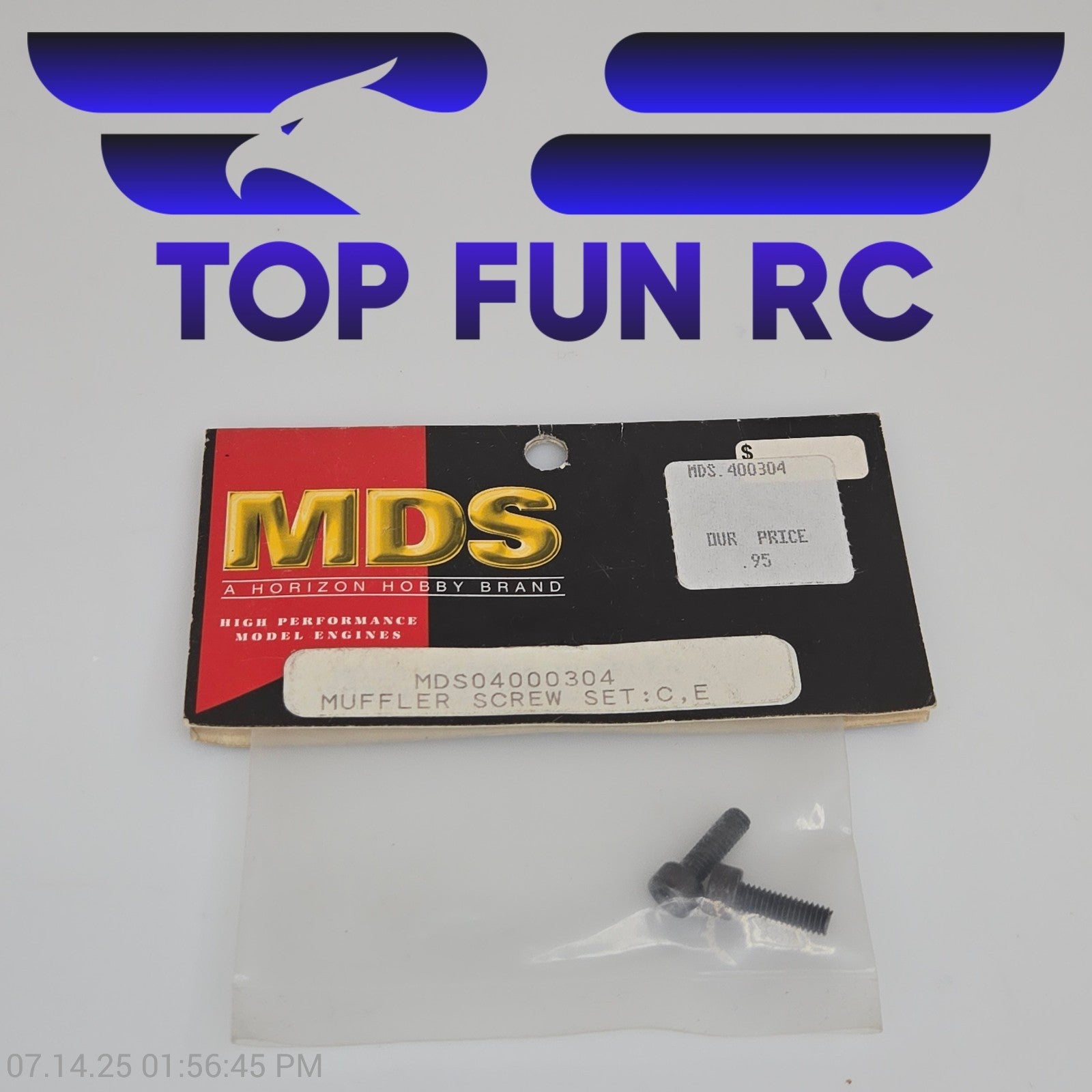 MDS MDS04000304 Muffler Screw Set For Nitro Engine C & E