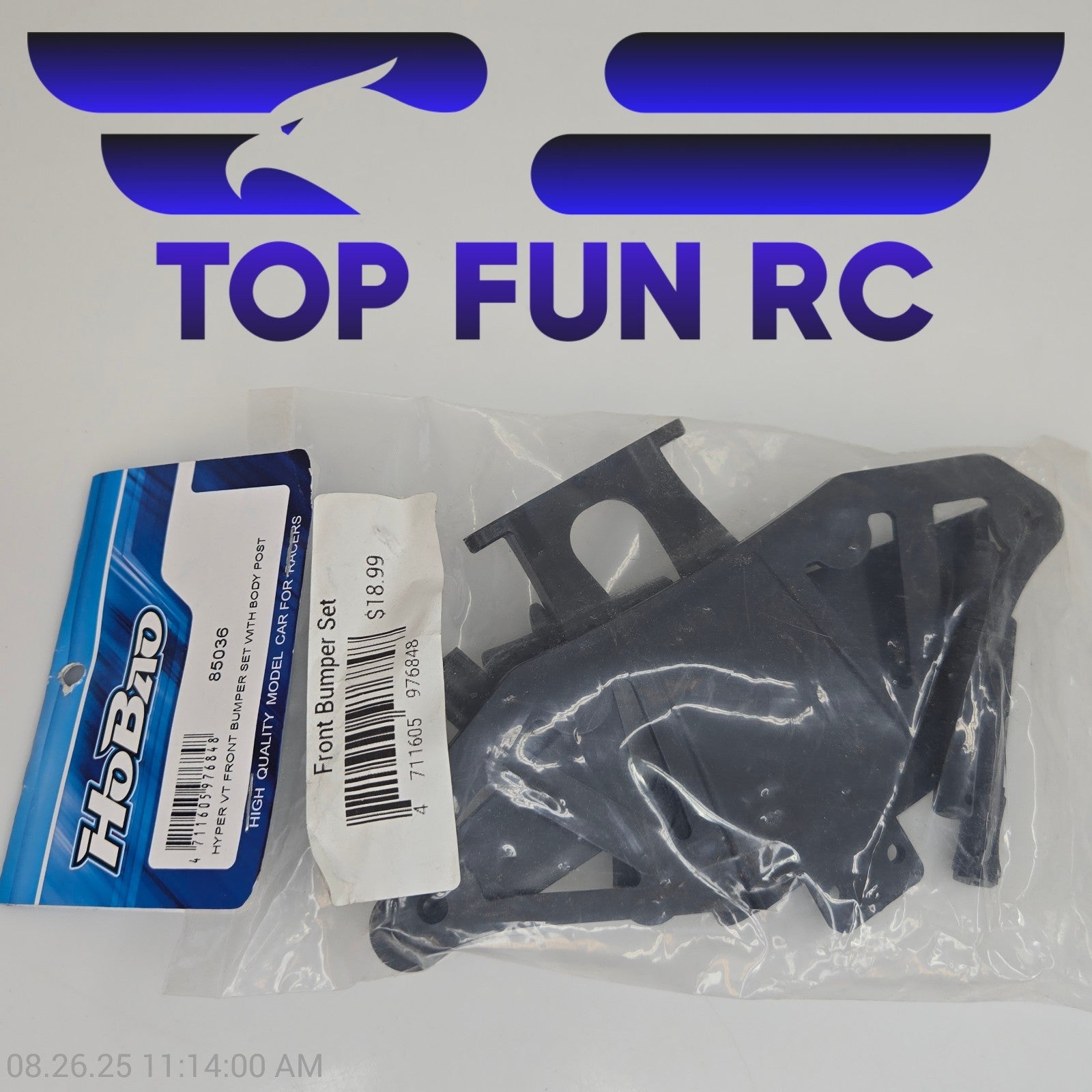 HoBao 85036 Hyper VT Front Bumper Set w/ Body Post 1/8 Scale