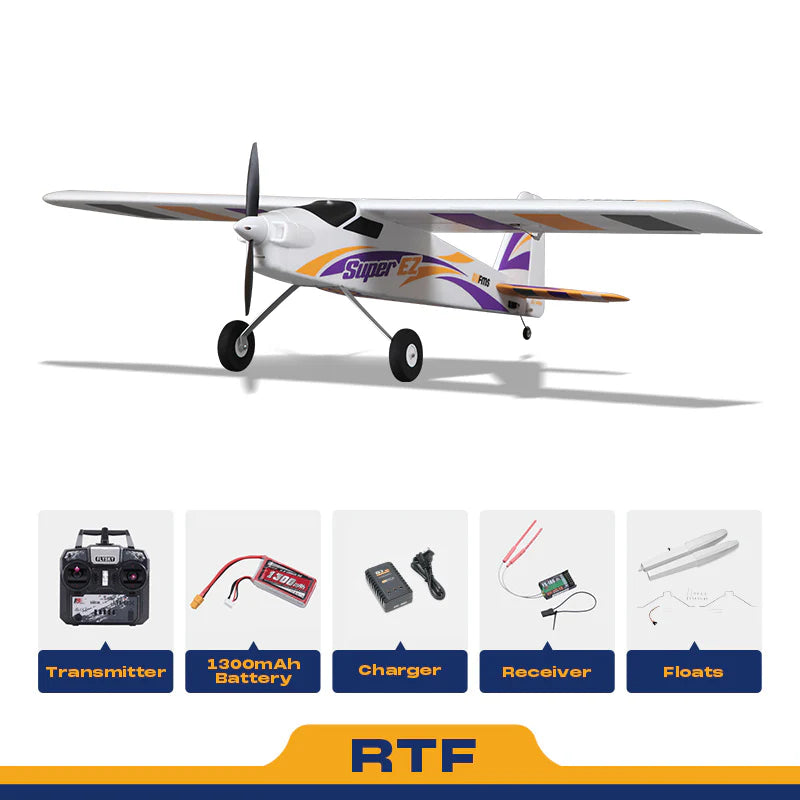 FMS 1220mm Super EZ V4 with Floats & Reflex V3 RTF