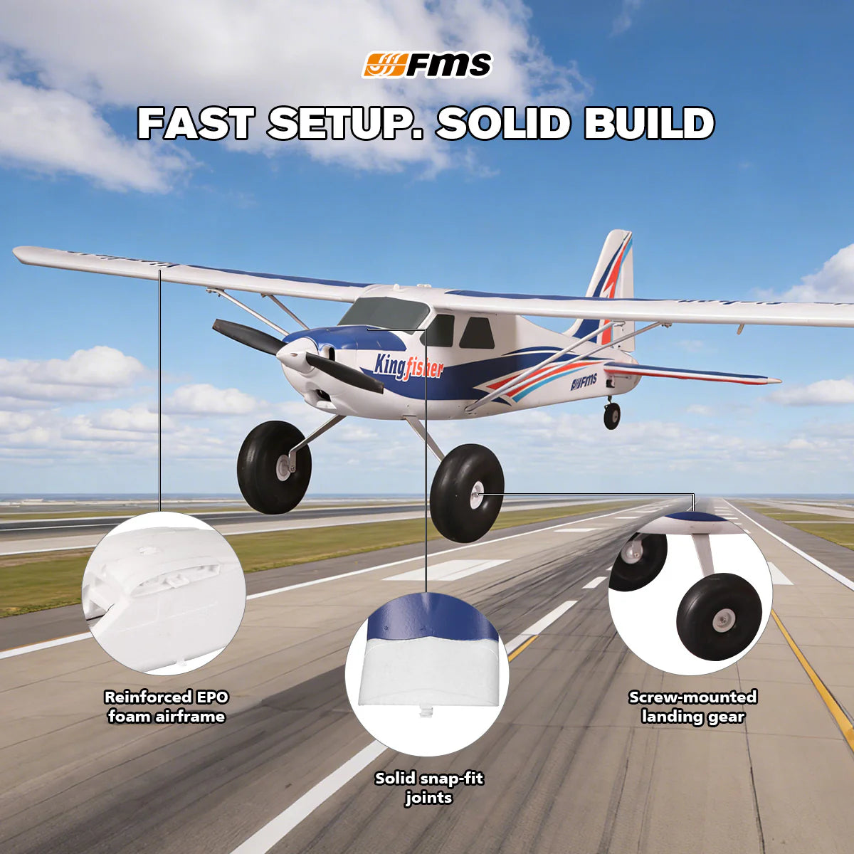 FMS 1400mm Kingfisher PNP